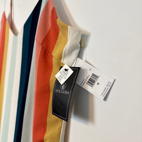 NWT - Volcom - Flavor up Slip Dress. Fun Vertical stripes. Size: Medium - Picture 6 of 6